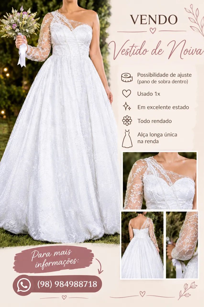 Vendo vestido de noiva 