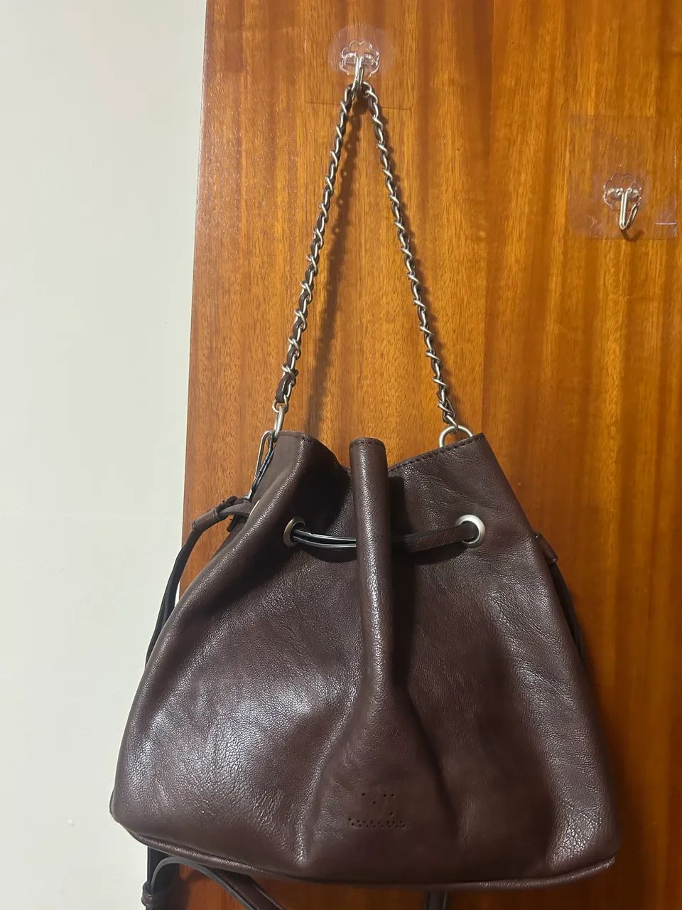 Bolsa Couro Marrom Café  - Foto 3