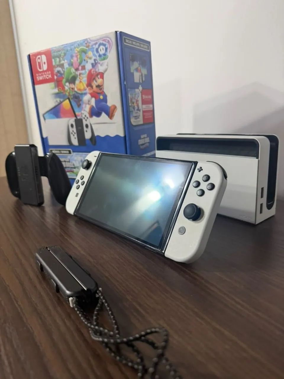 Nintendo Switch OLED Branco 64gb + Caixa   - Foto 3