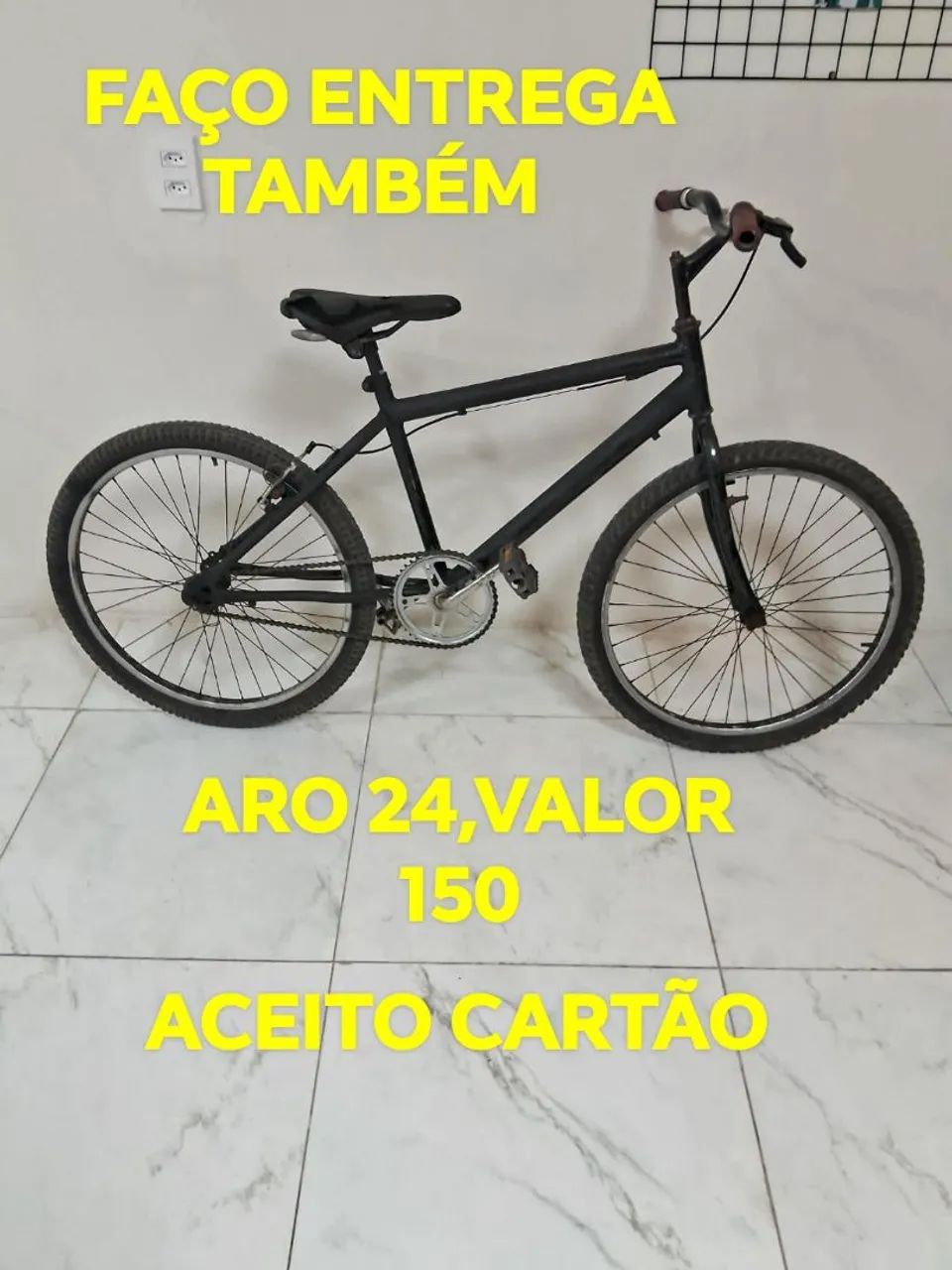 Bicicleta Aro 24 Faço Entrega  - Foto 2