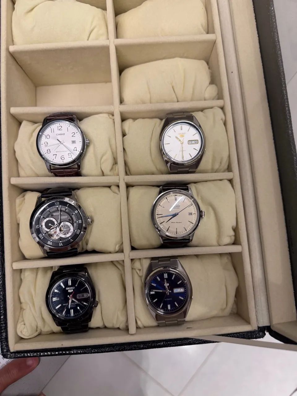 Relógios Seiko, Bulova e Casio 