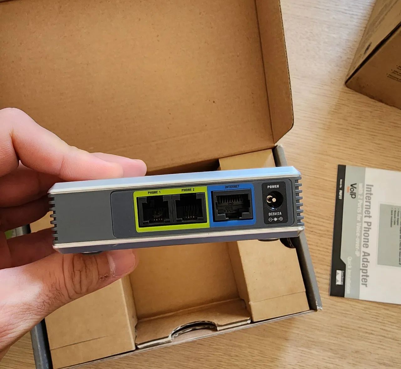 Adaptador Ata Voip Spa2102 Linksys Gateway 2 Portas Fx  - Foto 4