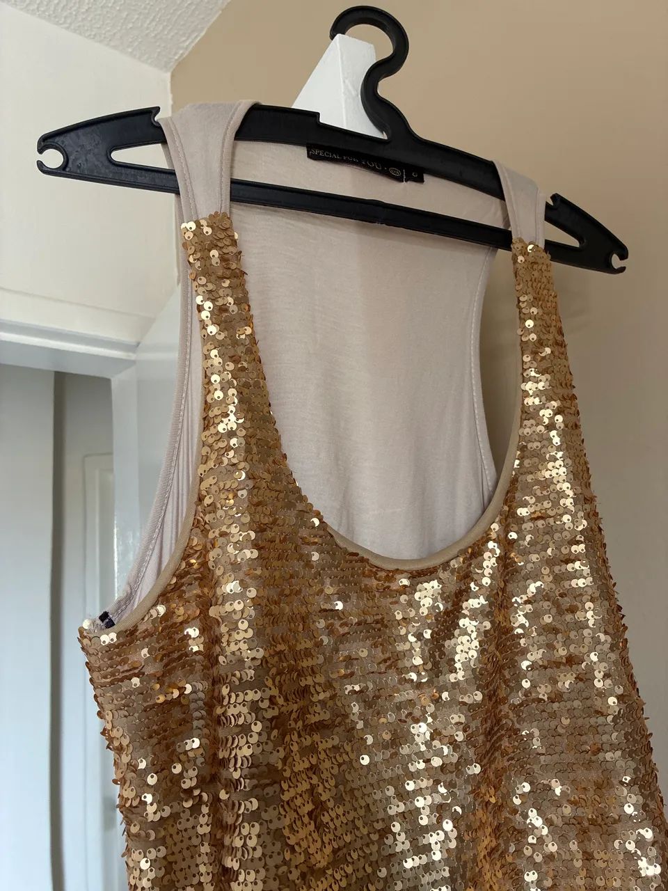 Blusa dourada paitê - Foto 2