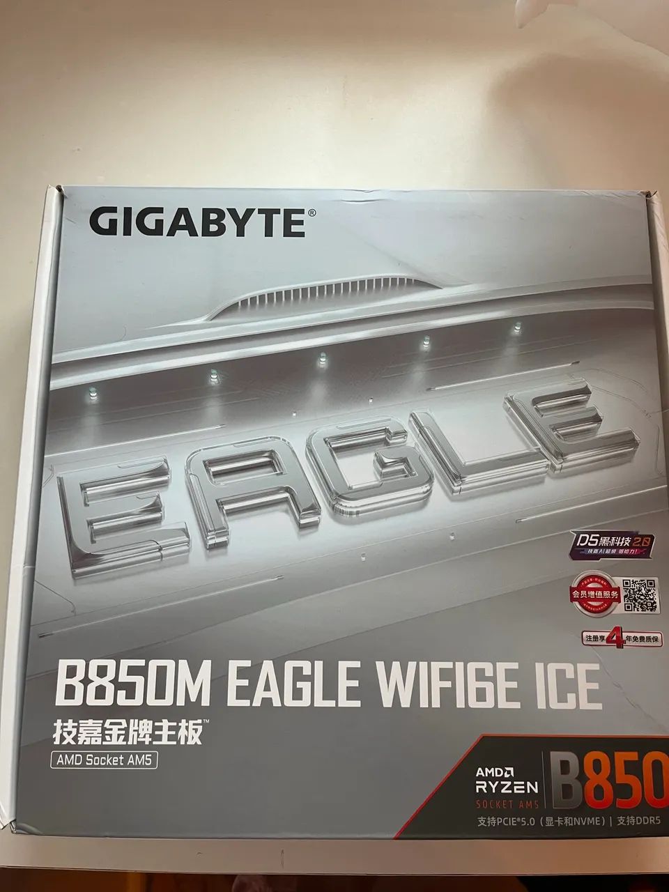 Placa mãe Gigabyte B850m Eagle WIFI6e - Ice (Branca)