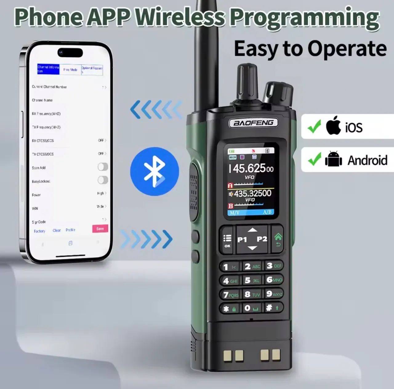 Baofeng UV-32 10W com GPS + Bluetooth - Foto 3