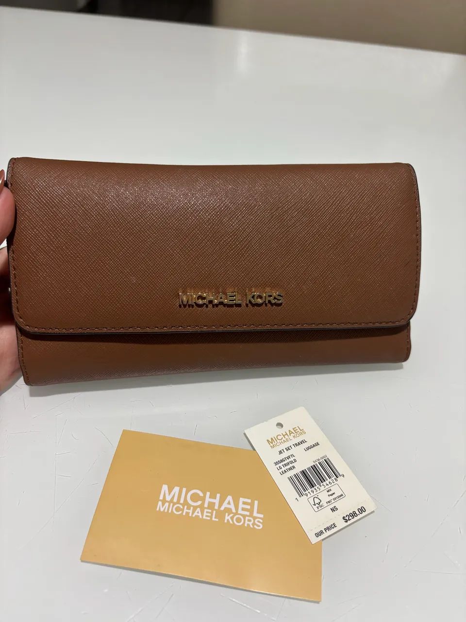 Carteira em couro Michael kors