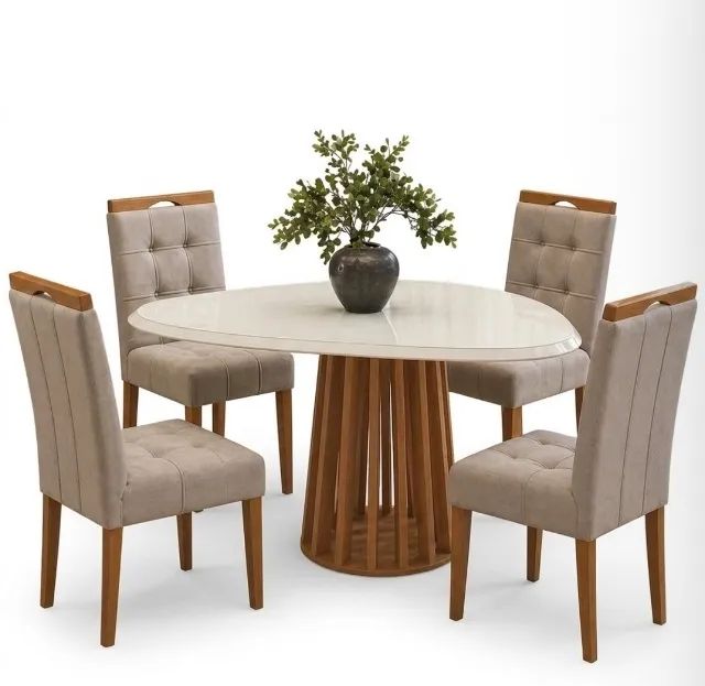 Conjunto de Jantar Aurora Orgânico 4 Lugares - Foto 2