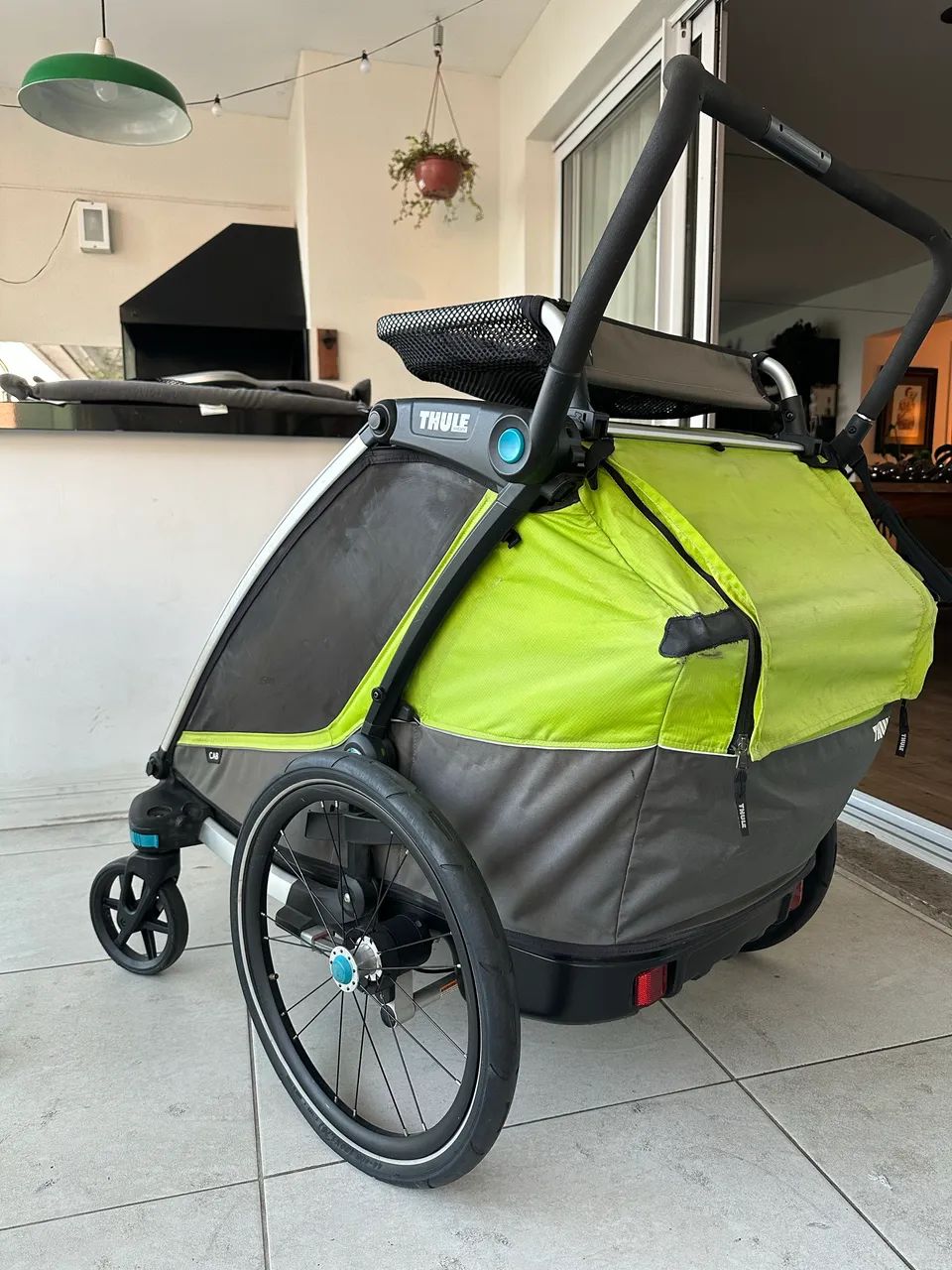 Thule Chariot CAB Duplo + 2 Infant Sling + Bagageiro - Completo - Foto 2