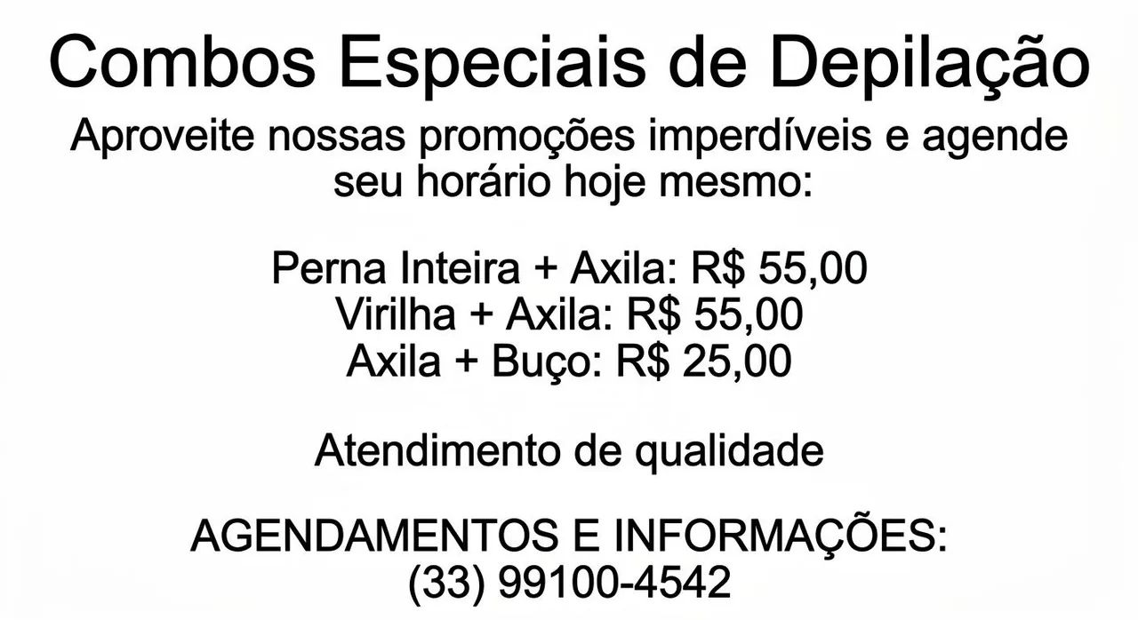 Depilação 