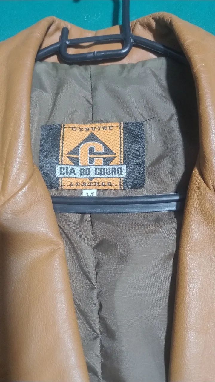  Casaco de couro legítimo 
