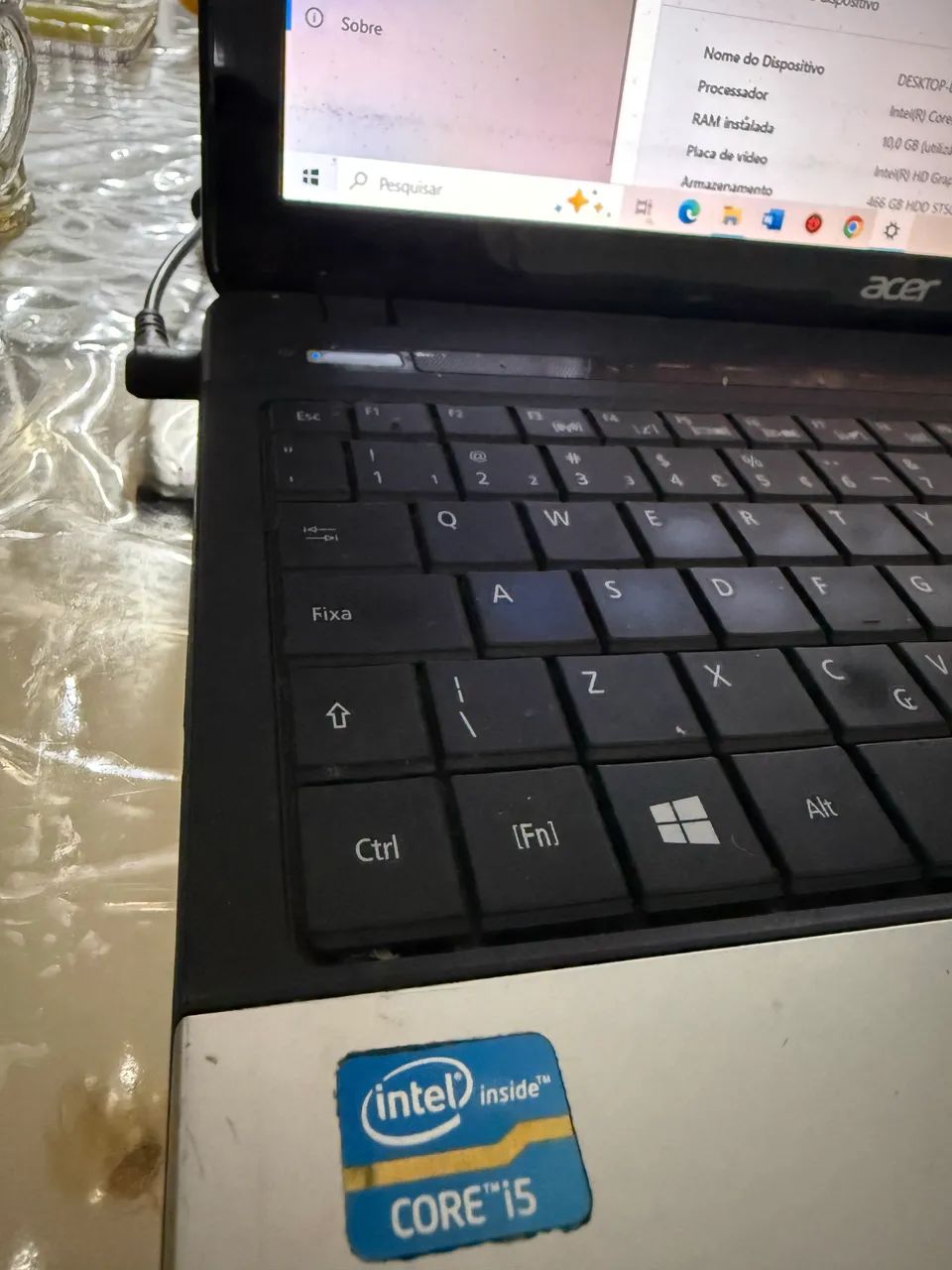 Notebook Acer aspire i5 10g ssd - Foto 2