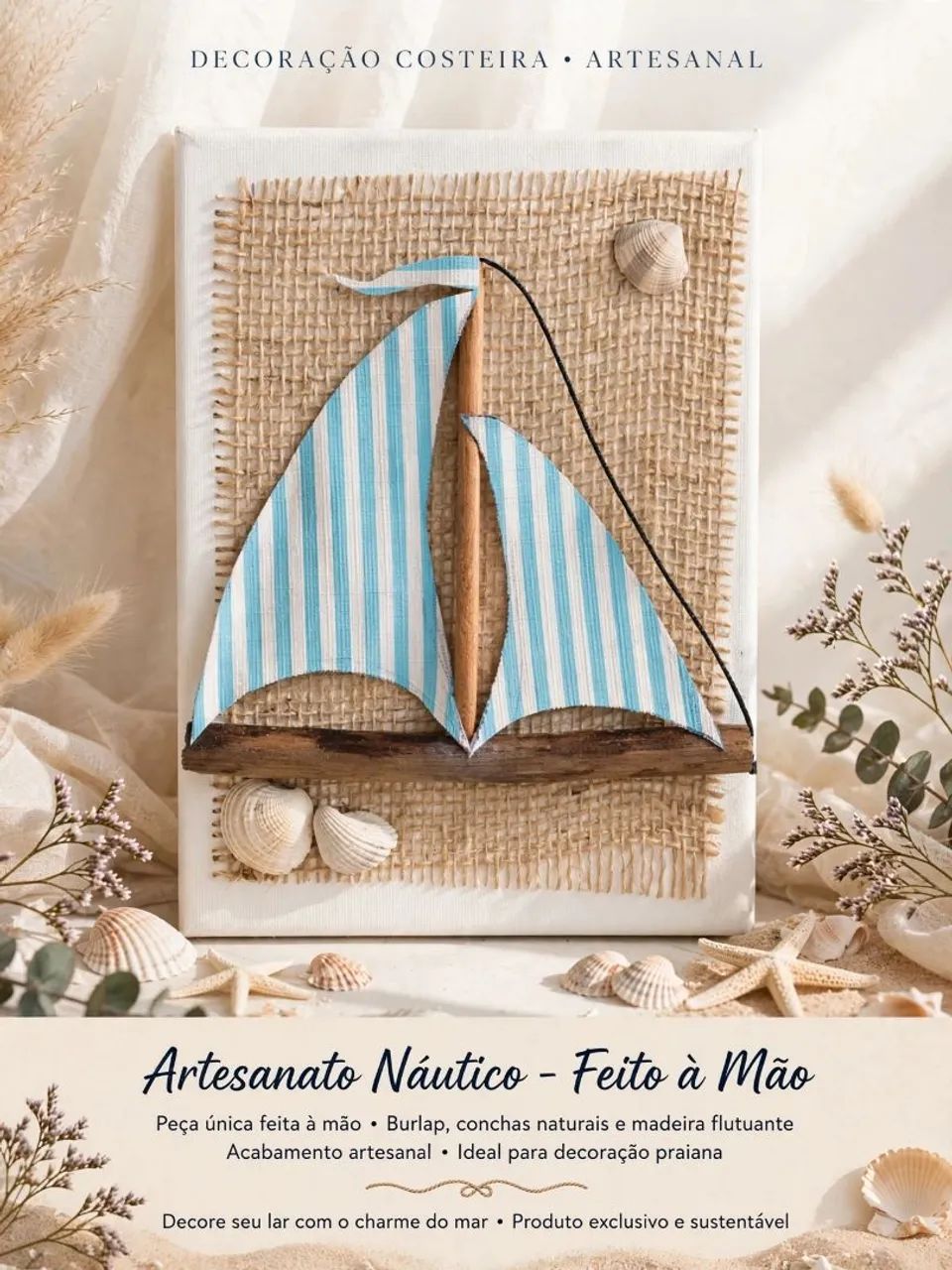 Quadro artesanal de barco - Foto 4