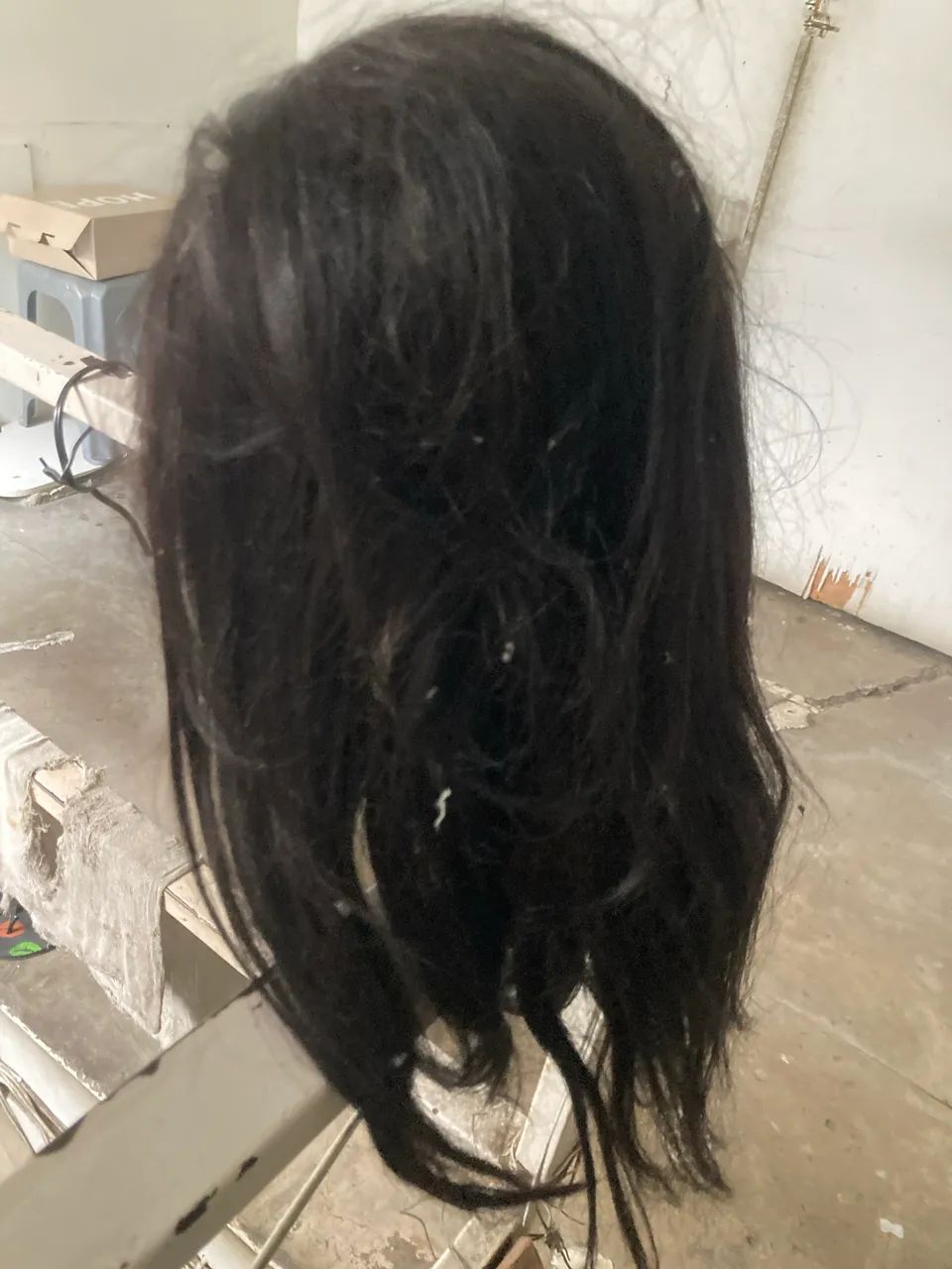Cabeça de boneca para treino com cabelo- Usada - Foto 3