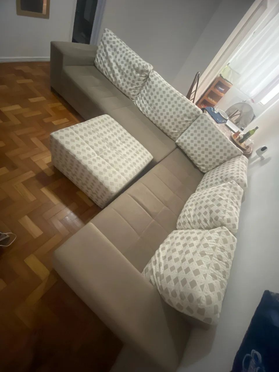 Sofá em L 5, 6 lugares