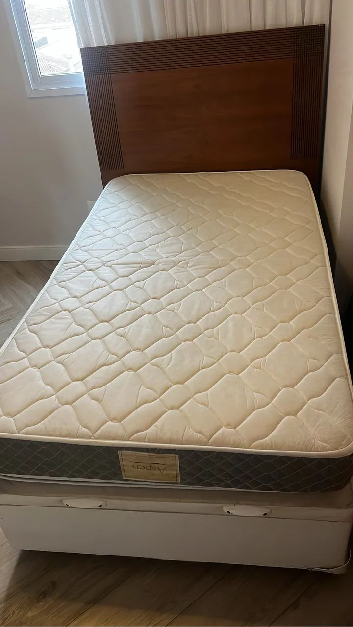 Cama Baú Solteiro Viúva com cabeceira de madeira  - Foto 3
