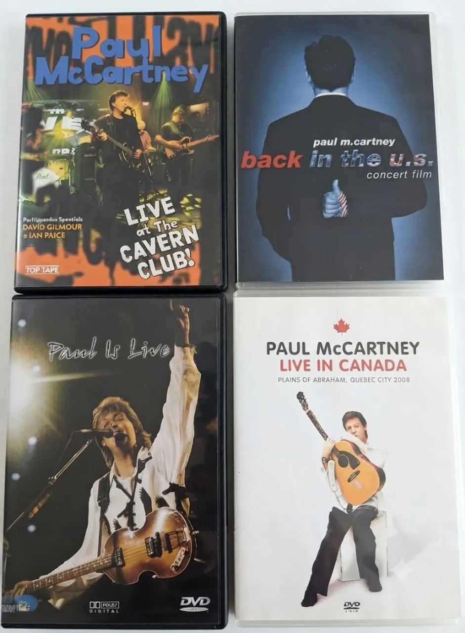 LOTE 4 - 4 DVDS PAUL MCCARTNEY 