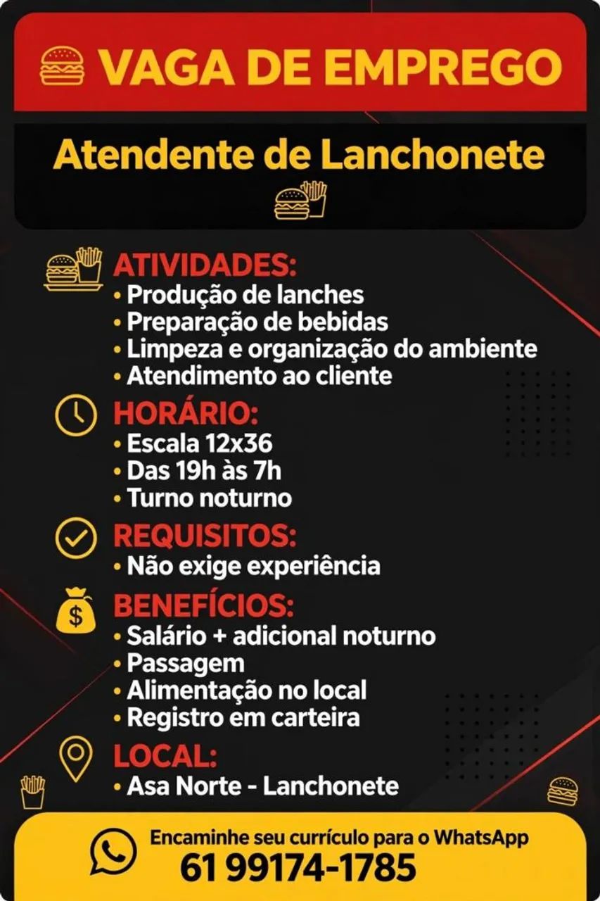 Vaga de emprego 