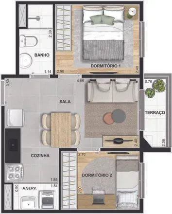 PLANTA 37m²