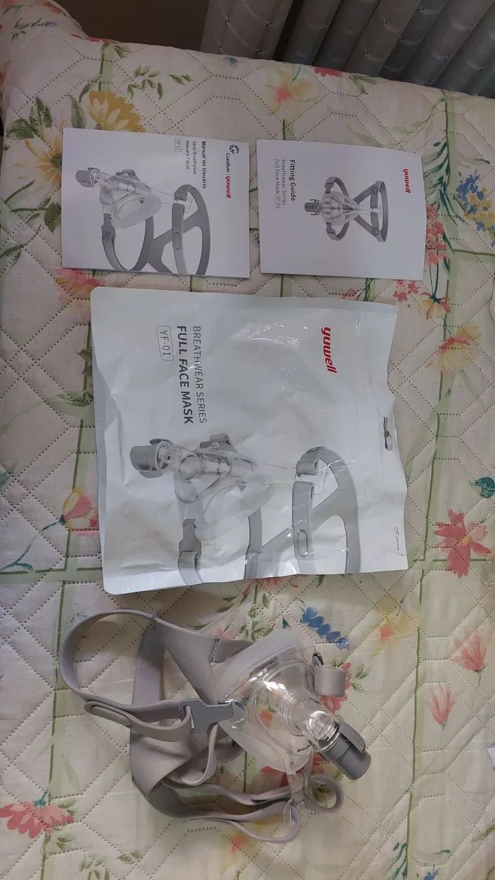Máscara Facial Full Face para CPAP/BiPAP<br><br> *Yuwell VF-01 Full Face Mask* - Foto 4