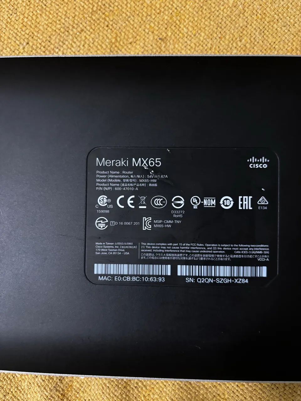 Firewall Cisco - MERAKI MX65 - Foto 2