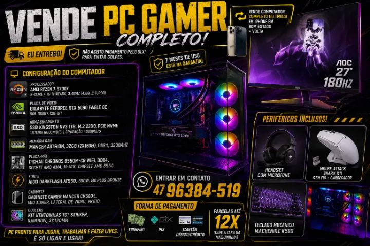 vendo pc completo