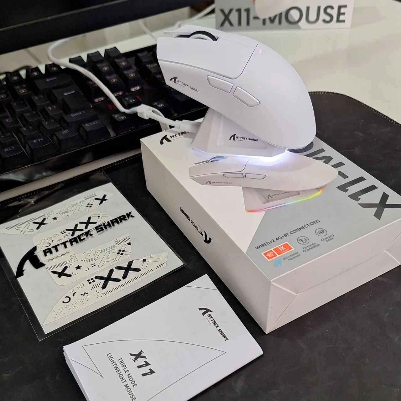 Mouse Attack Shark X11 Bluetooth  - Foto 5