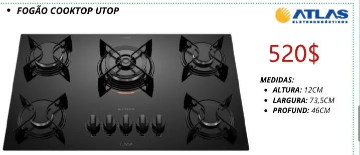 Fogão Cooktop Taíse 