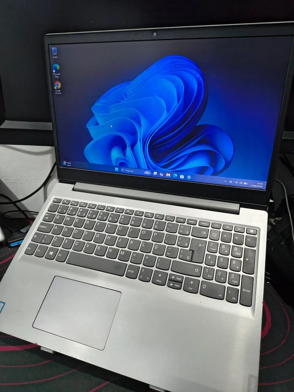 Notebook Lenovo i5 de 8° Geração tela de 15.6 polegadas