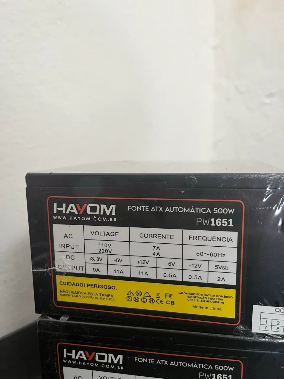 FONTE 500W NOVA LACRADA+ENTREGA GRÁTIS  - Foto 2