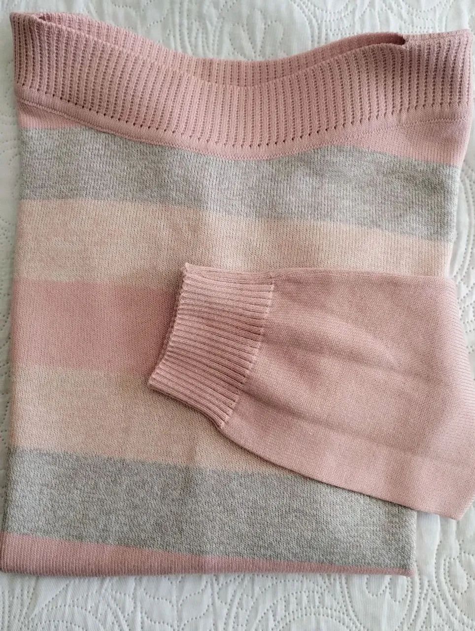 Tricô rosa - feminino - M - Foto 3