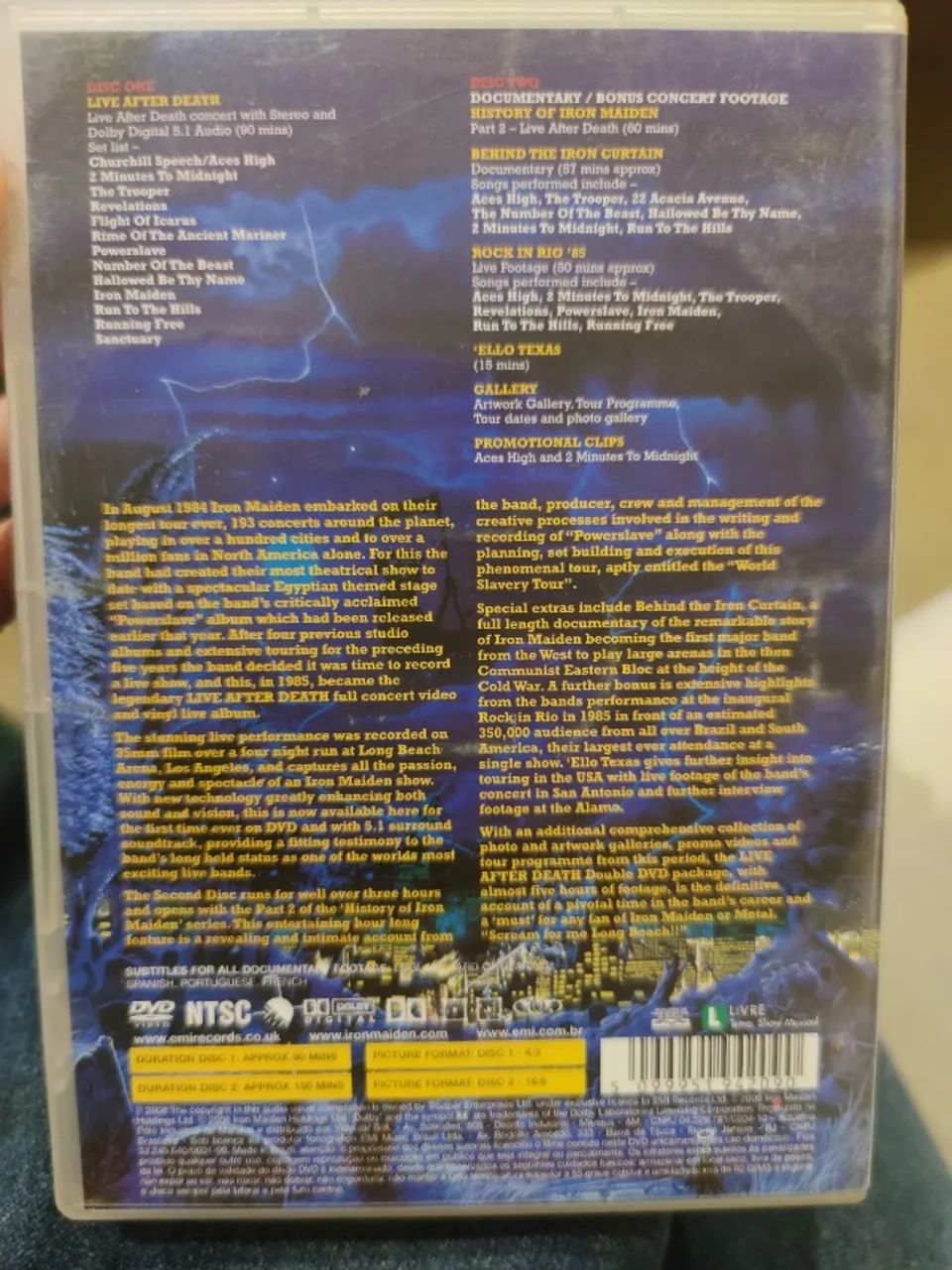 Iron Maiden DVD Live after death DUPLO - Foto 3