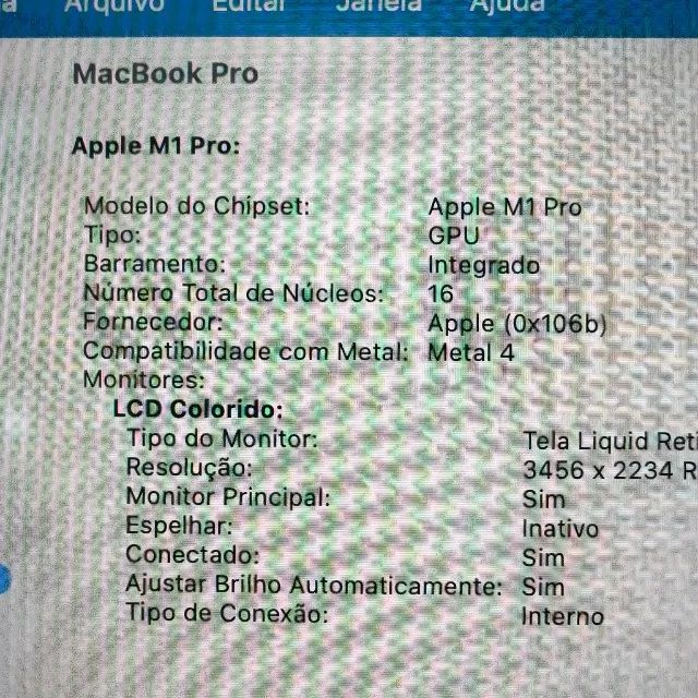 MACBOOK PRO 16 M1 PRO 32GB/512GB - SPACE GRAY - 88% SAUDE - Foto 4