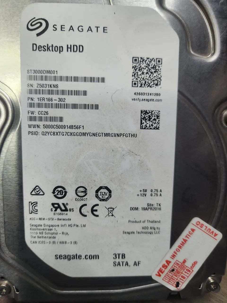 Hd sata 3 tb - Foto 2