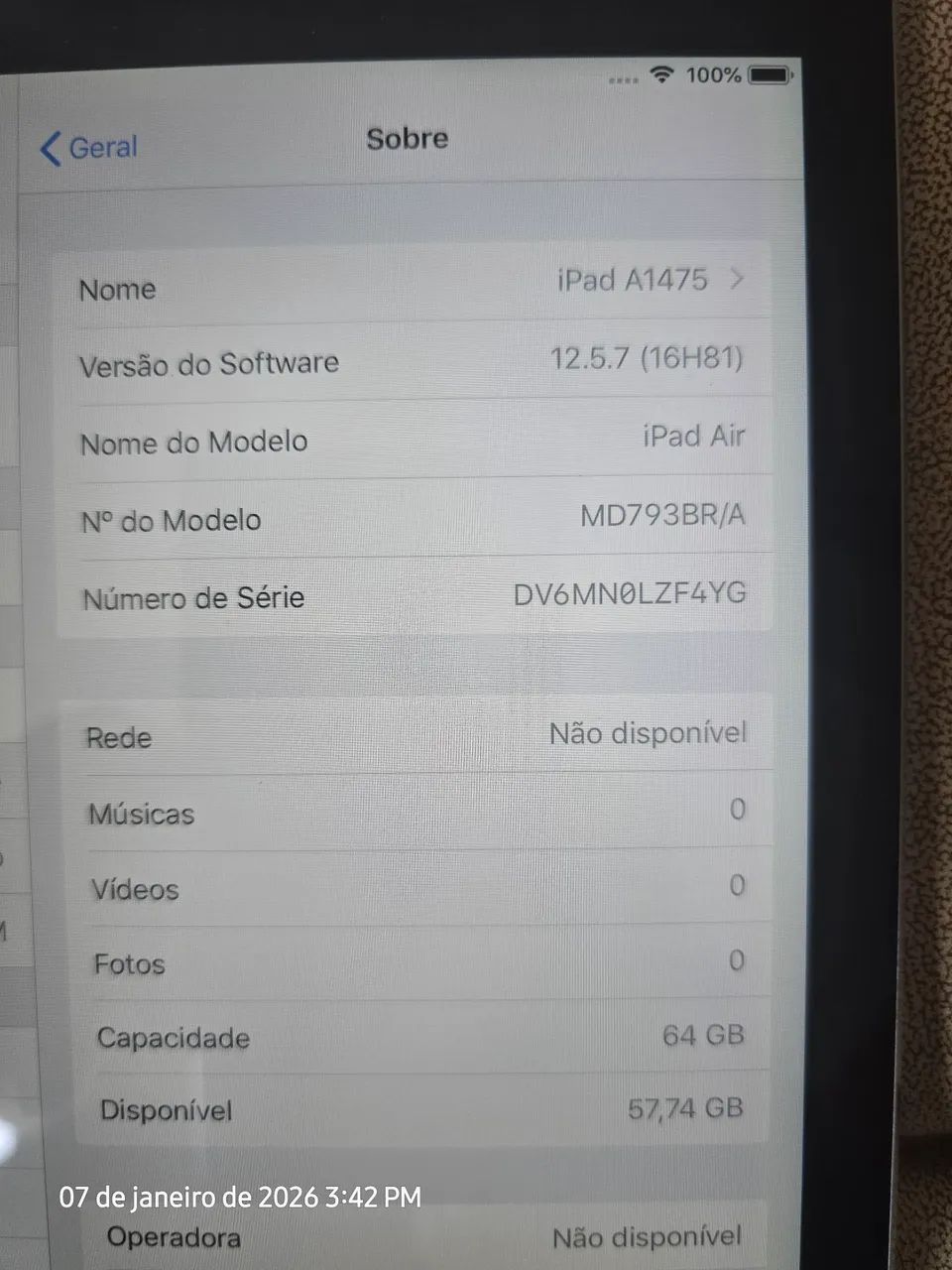 iPad Air 1ª Geração 64GB (4G + GPS) - Completo na Caixa + 3 Teclados e Capa original - Foto 2