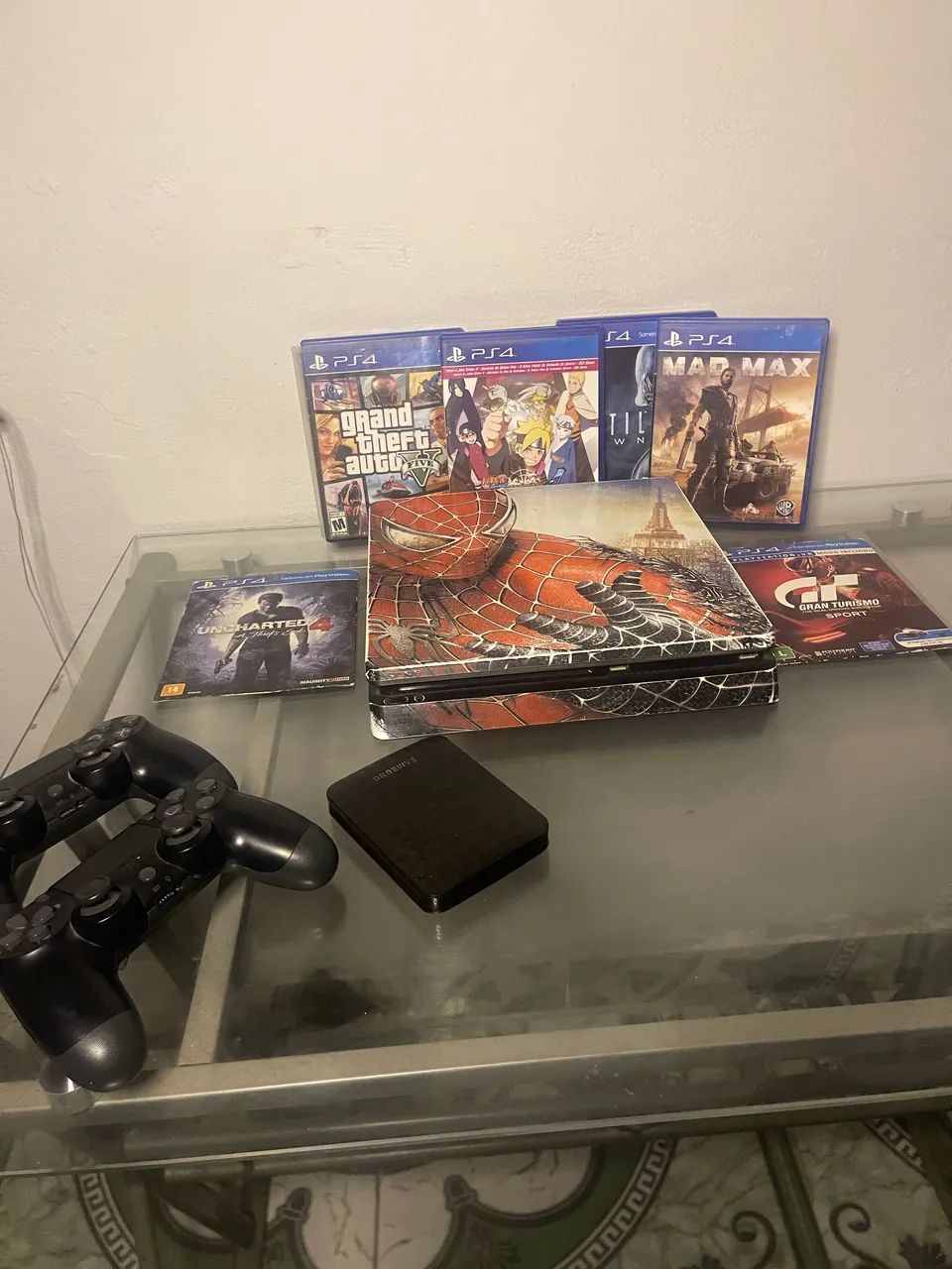 Ps4 slim 1 tera interno e 1 tera externo 
