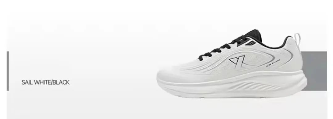 xtep running shoes esportivo de corrida - branco - 42 - Foto 2