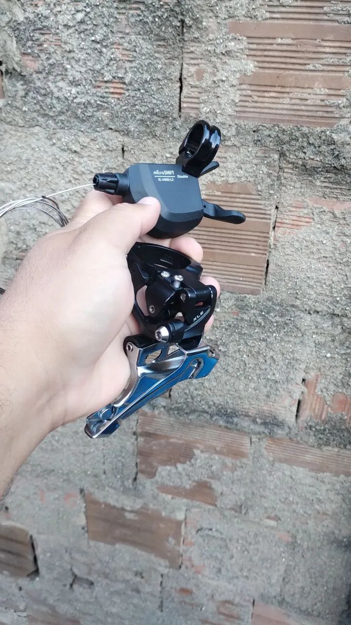 Câmbio e alavanca Microshit XLE 2x10 - Foto 2