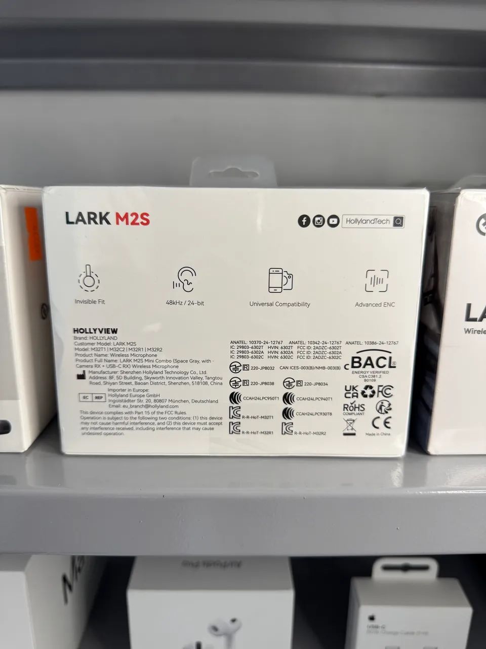 Microfone Sem Fio Hollyland Lark M2s Combo - Foto 2