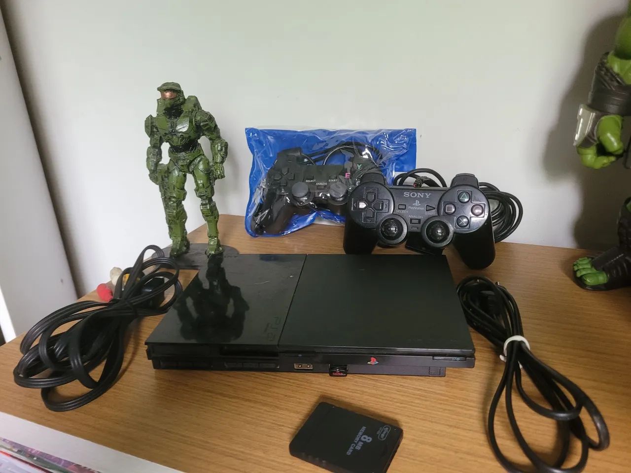 PS2 slim completo 2 controles