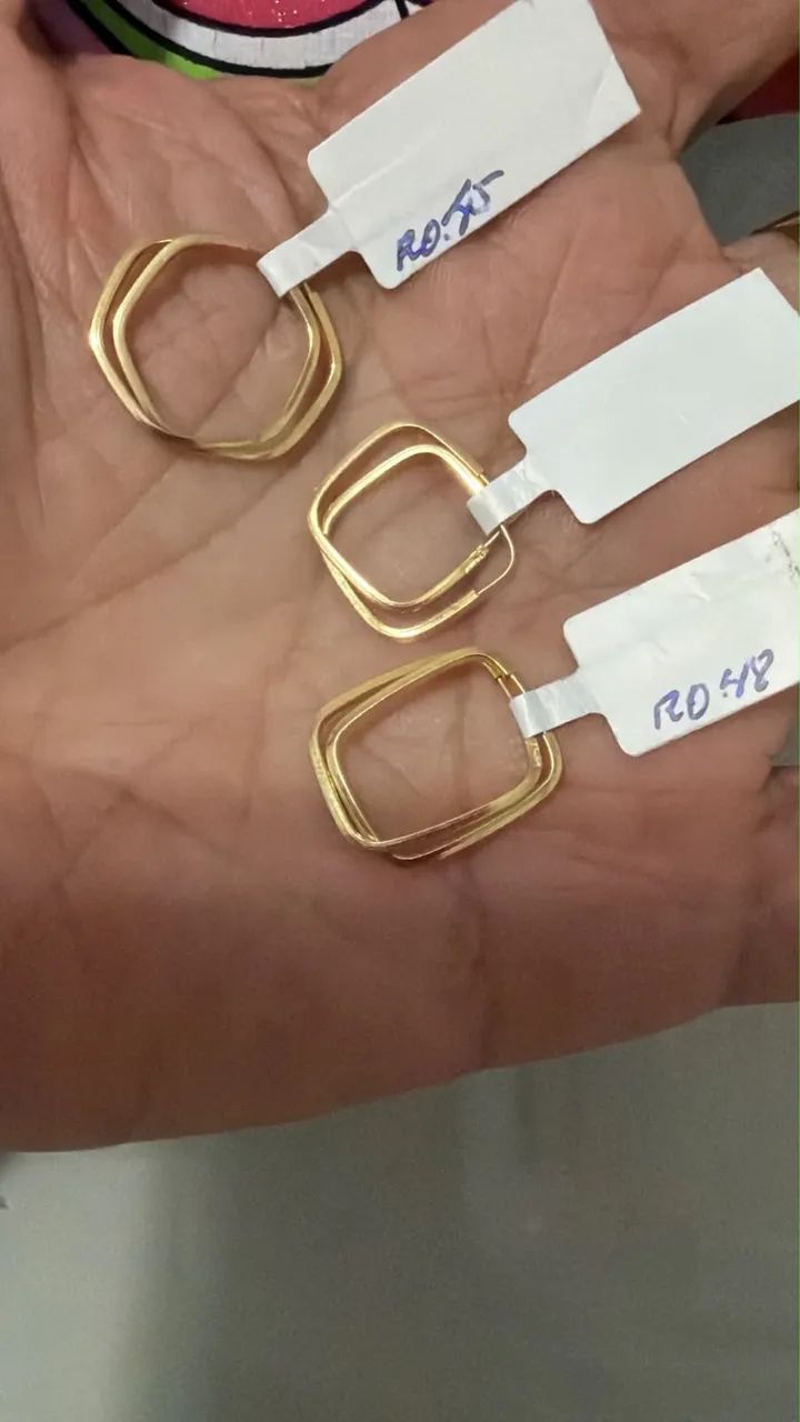 Argola de ouro 18k  - Foto 4