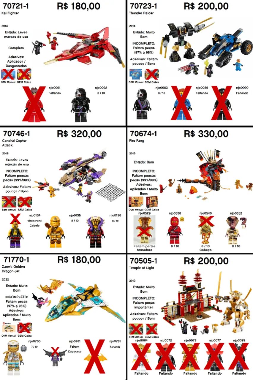 LEGO Ninjago - Diversos Sets - Foto 2