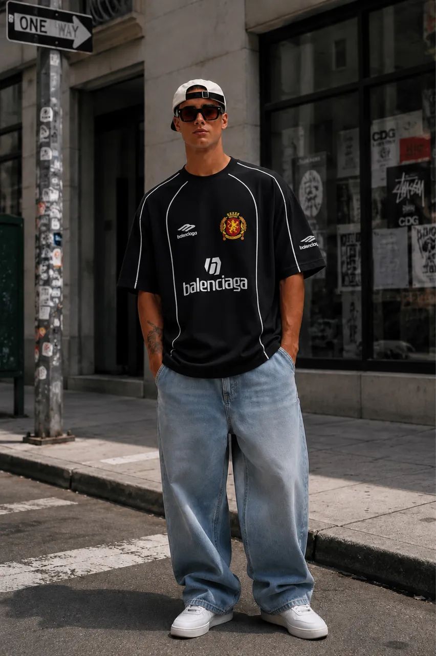 Camisa para homem polo preta premium