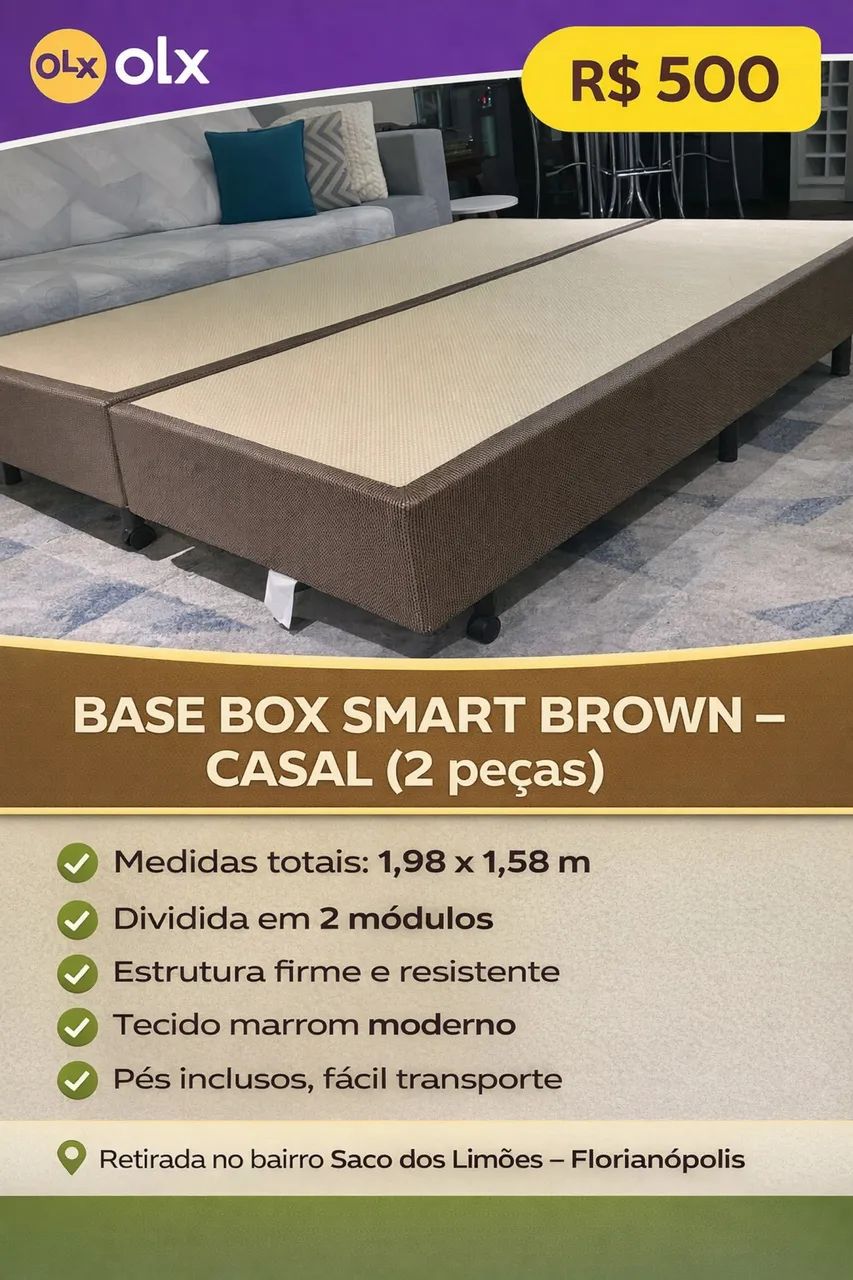Base para Cama Box Queen