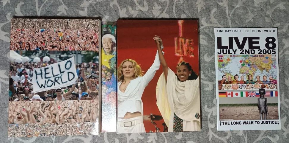 Dvd Box Live 8 - July 2nd 2005 Africa - 4 discos - original, usado