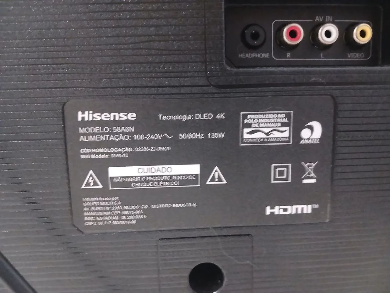 TV Hisense 55 polegadas - Conserto ou peças  - Foto 4