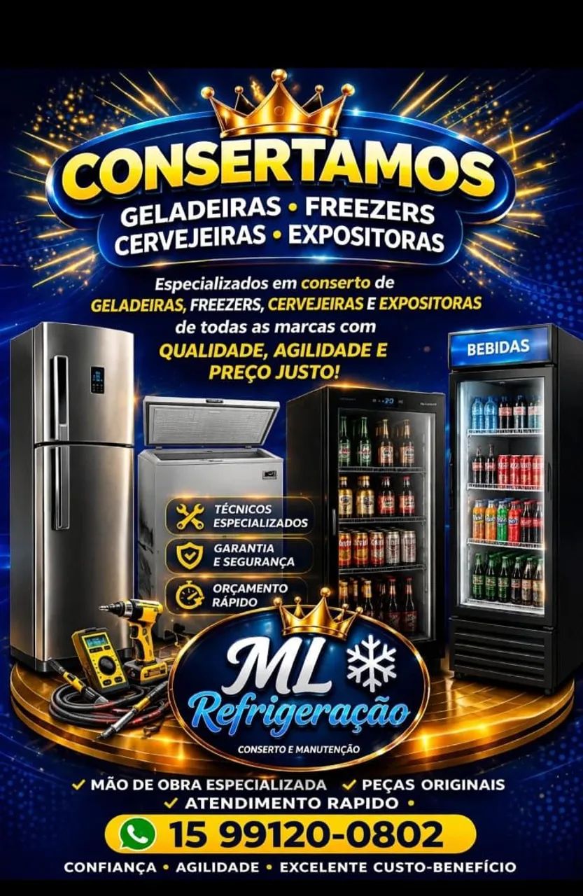 Sua geladeira está com defeito podemos resolver 
