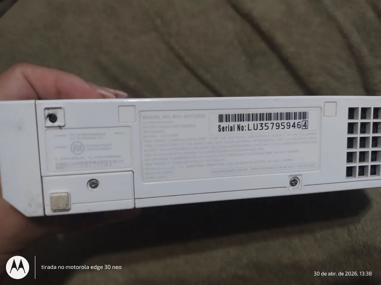 Console Nintendo Wii original desbloqueado  - Foto 4
