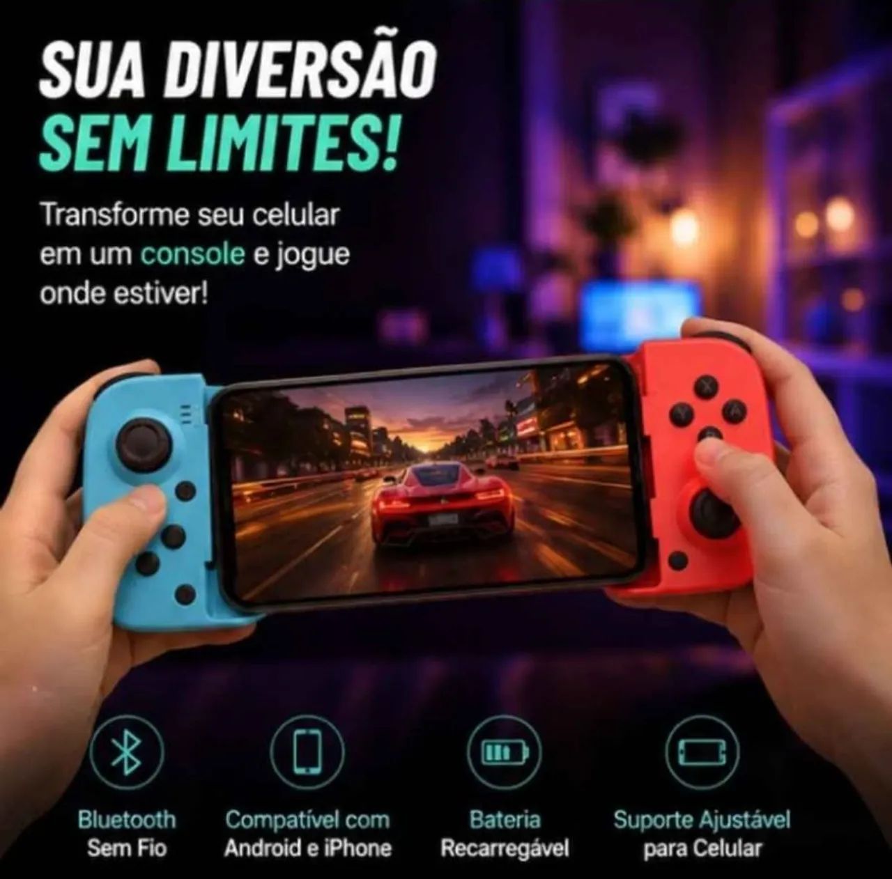 Controle Bluetooth BSP-D3 para Celular Android/iPhone - Sem Fio - Foto 3