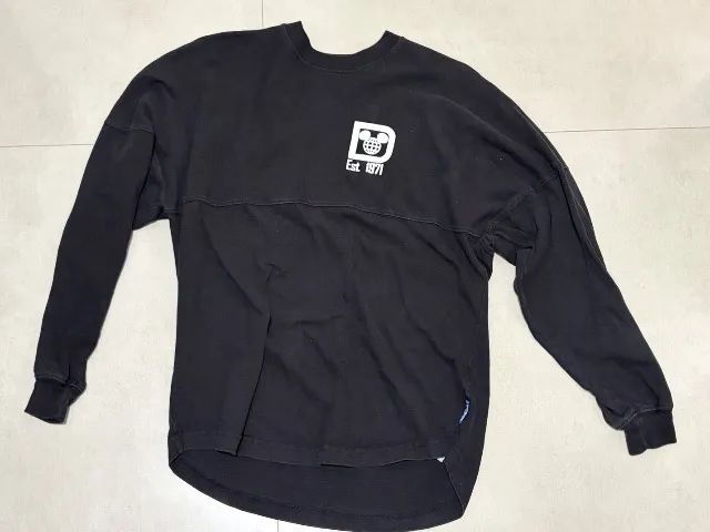 Moletom oversized Disney World preto PP