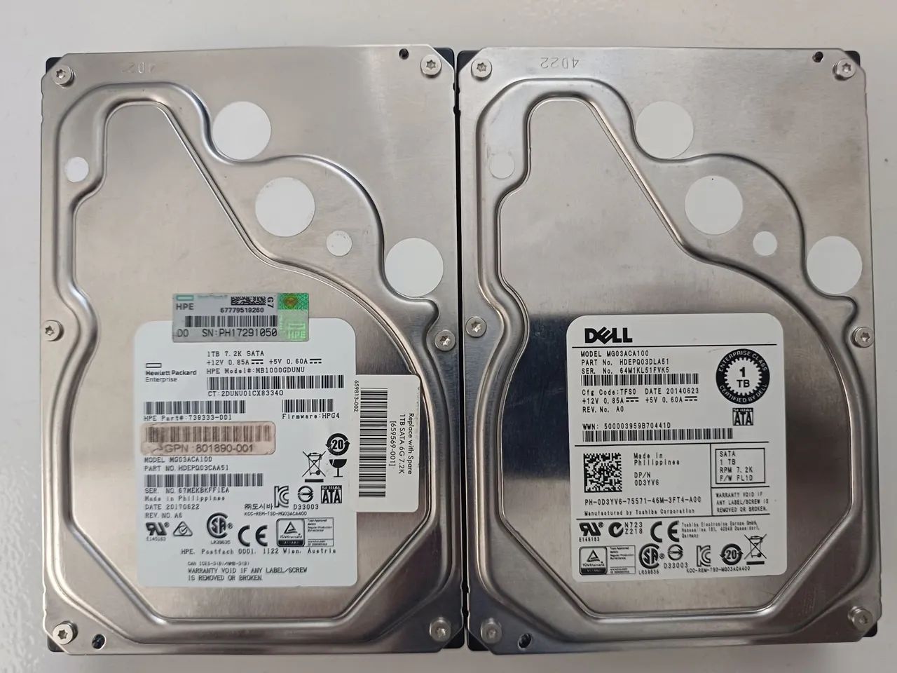2 hds 1tb DELL HP servidores 7.2k 6gbs dvr nvr cpu  - Foto 3